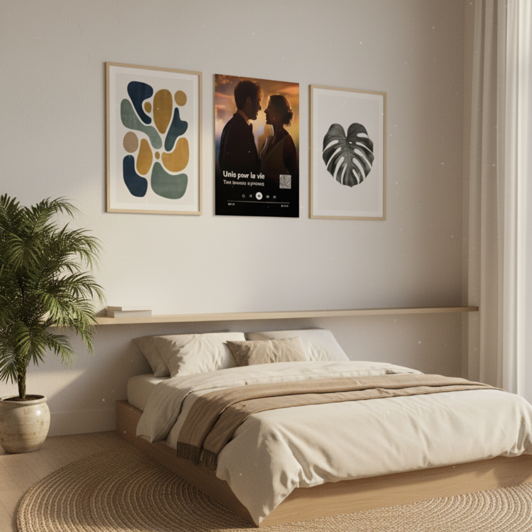 Custom TailorTune poster in a bedroom